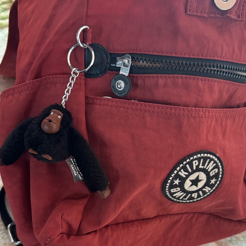 Kipling Deep Red Men's Backpack - Picture 4 of 4